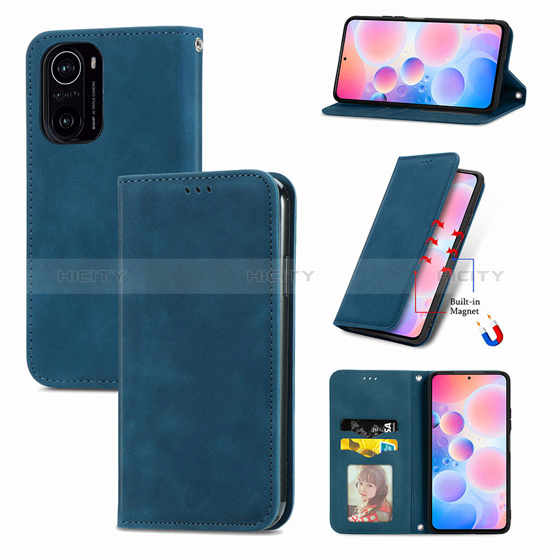 Funda de Cuero Cartera con Soporte Carcasa S04D para Xiaomi Mi 11X 5G