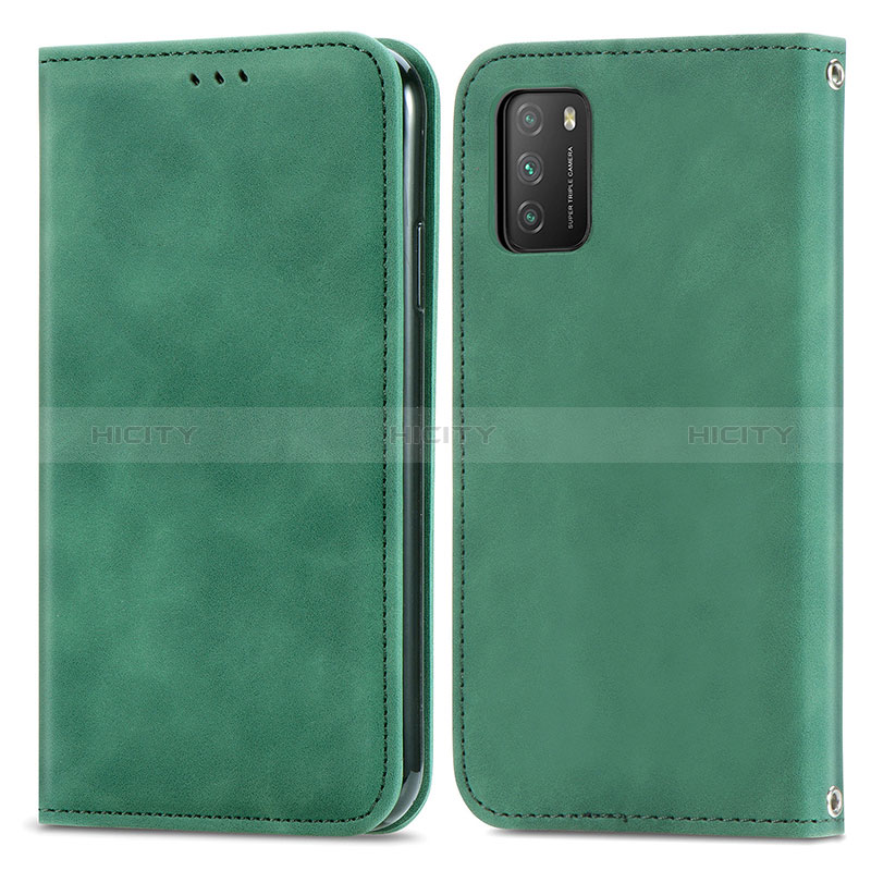 Funda de Cuero Cartera con Soporte Carcasa S04D para Xiaomi Poco M3