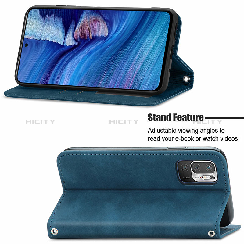 Funda de Cuero Cartera con Soporte Carcasa S04D para Xiaomi POCO M3 Pro 5G