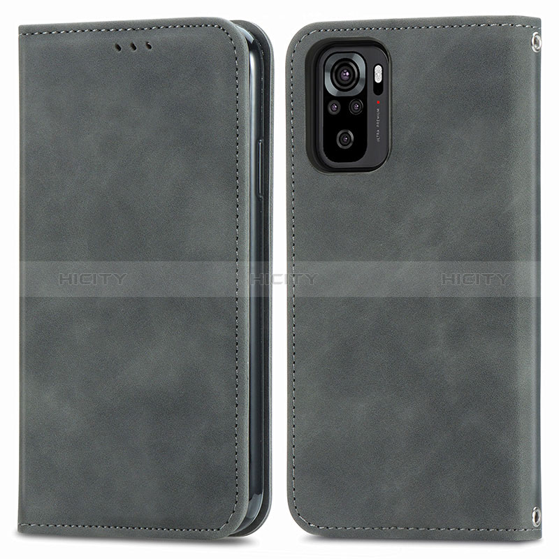 Funda de Cuero Cartera con Soporte Carcasa S04D para Xiaomi Poco M5S