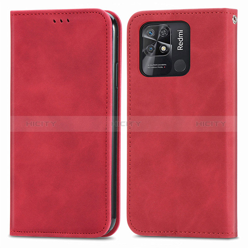 Funda de Cuero Cartera con Soporte Carcasa S04D para Xiaomi Redmi 10 Power