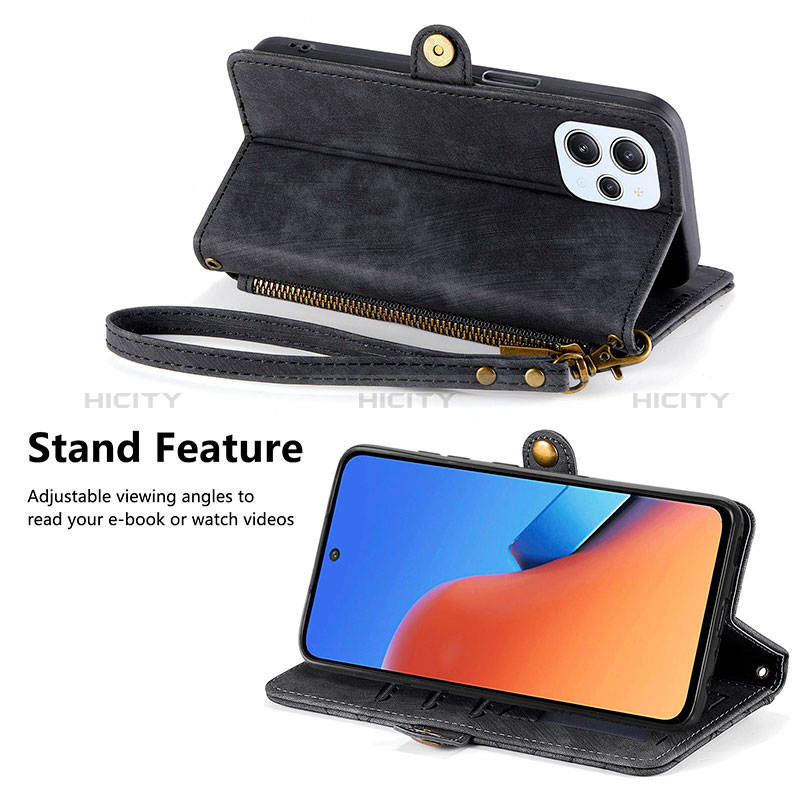 Funda de Cuero Cartera con Soporte Carcasa S04D para Xiaomi Redmi 12 4G