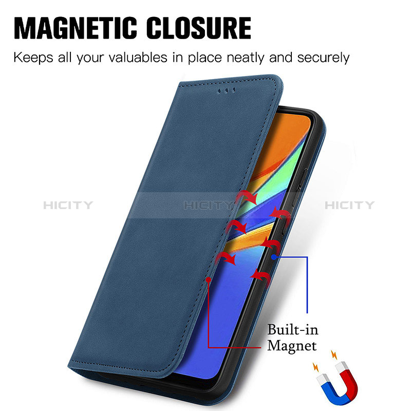 Funda de Cuero Cartera con Soporte Carcasa S04D para Xiaomi Redmi 9C