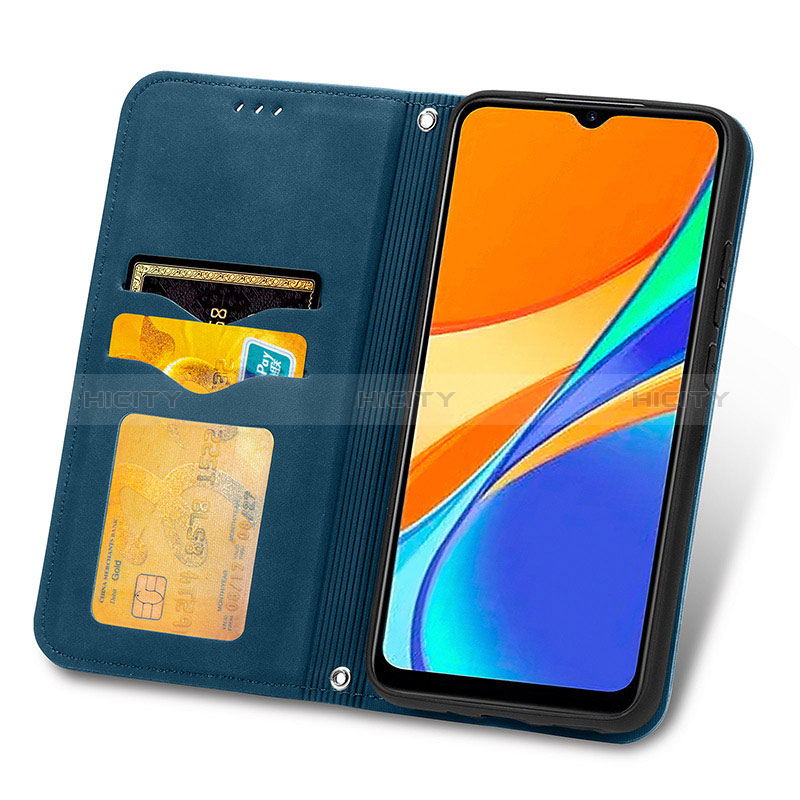 Funda de Cuero Cartera con Soporte Carcasa S04D para Xiaomi Redmi 9C