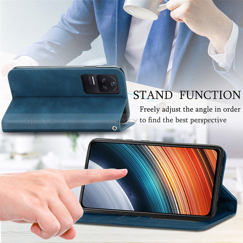 Funda de Cuero Cartera con Soporte Carcasa S04D para Xiaomi Redmi K40S 5G