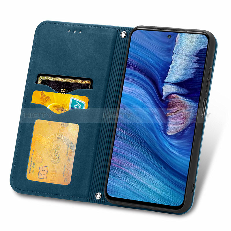 Funda de Cuero Cartera con Soporte Carcasa S04D para Xiaomi Redmi Note 10 5G