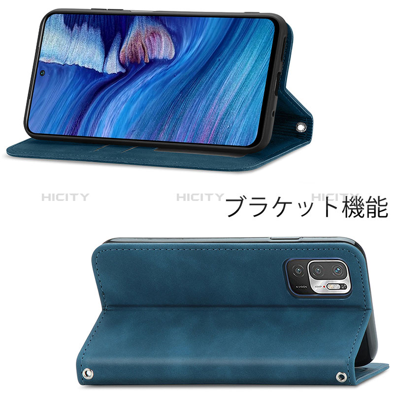 Funda de Cuero Cartera con Soporte Carcasa S04D para Xiaomi Redmi Note 10 JE 5G