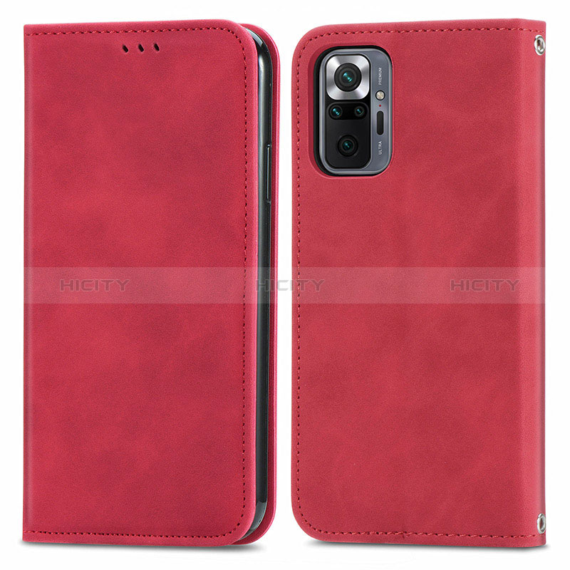 Funda de Cuero Cartera con Soporte Carcasa S04D para Xiaomi Redmi Note 10 Pro 4G