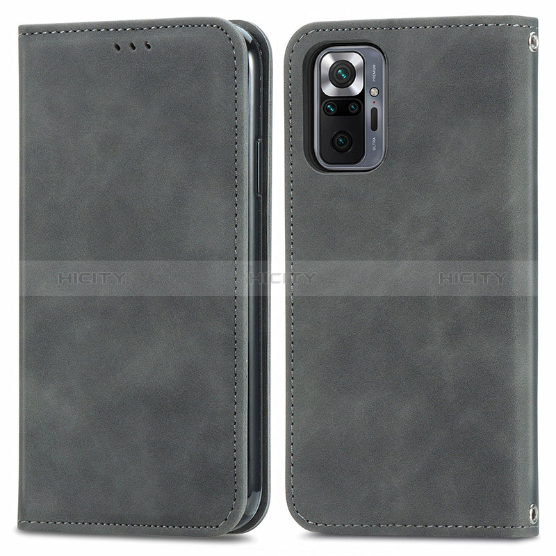 Funda de Cuero Cartera con Soporte Carcasa S04D para Xiaomi Redmi Note 10 Pro 4G