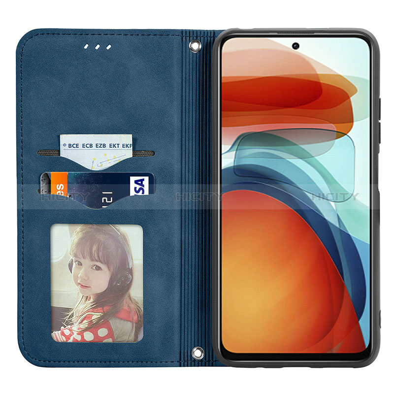 Funda de Cuero Cartera con Soporte Carcasa S04D para Xiaomi Redmi Note 10 Pro 5G