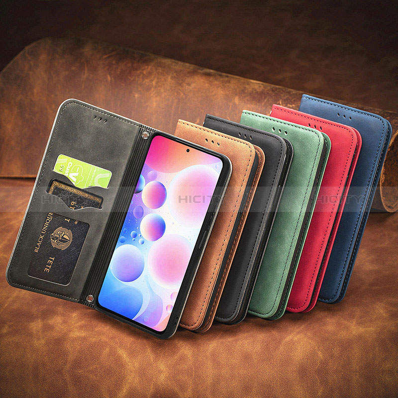 Funda de Cuero Cartera con Soporte Carcasa S04D para Xiaomi Redmi Note 10 Pro Max