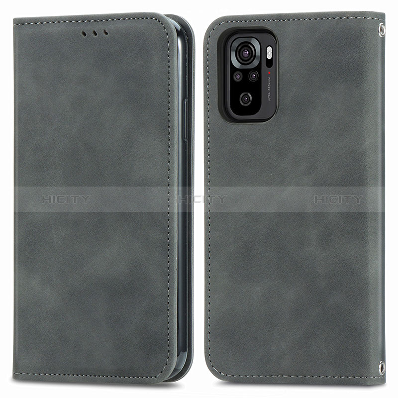 Funda de Cuero Cartera con Soporte Carcasa S04D para Xiaomi Redmi Note 10S 4G