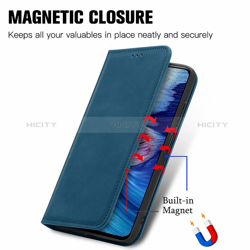 Funda de Cuero Cartera con Soporte Carcasa S04D para Xiaomi Redmi Note 10T 5G