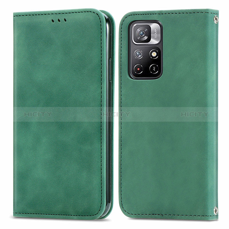 Funda de Cuero Cartera con Soporte Carcasa S04D para Xiaomi Redmi Note 11 5G