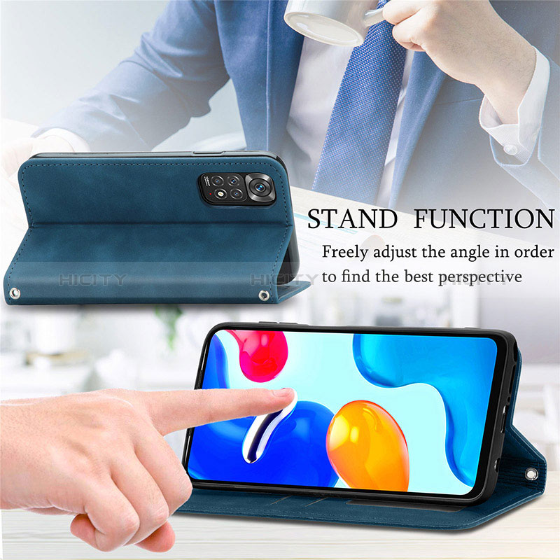 Funda de Cuero Cartera con Soporte Carcasa S04D para Xiaomi Redmi Note 11S 4G