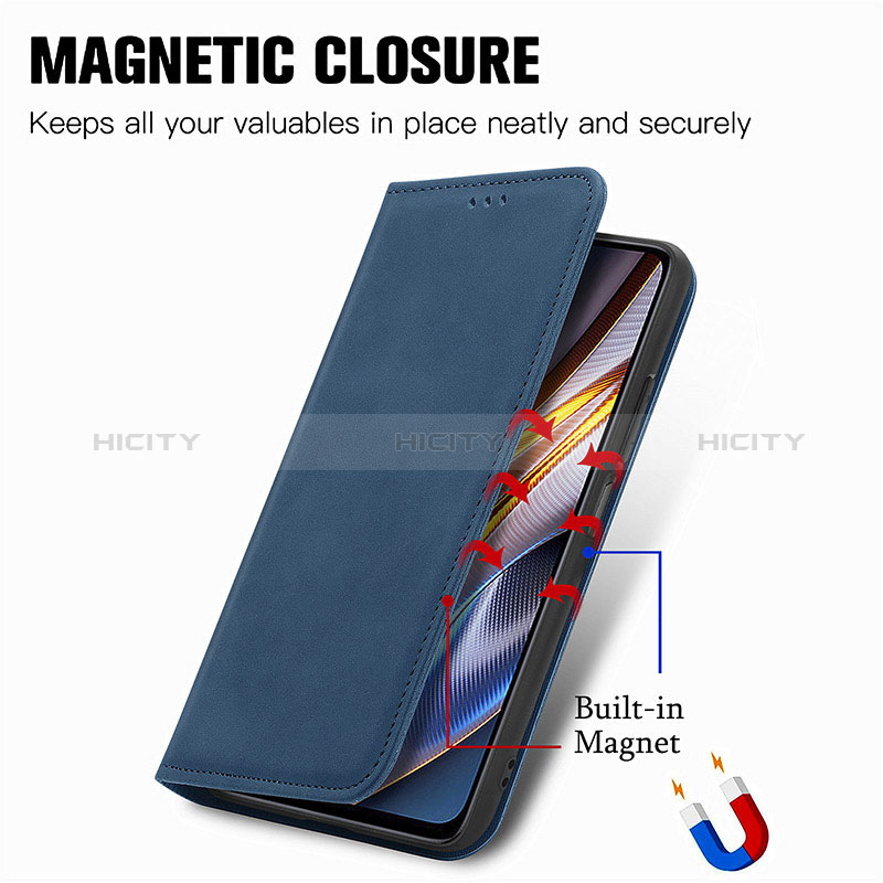 Funda de Cuero Cartera con Soporte Carcasa S04D para Xiaomi Redmi Note 11T Pro 5G