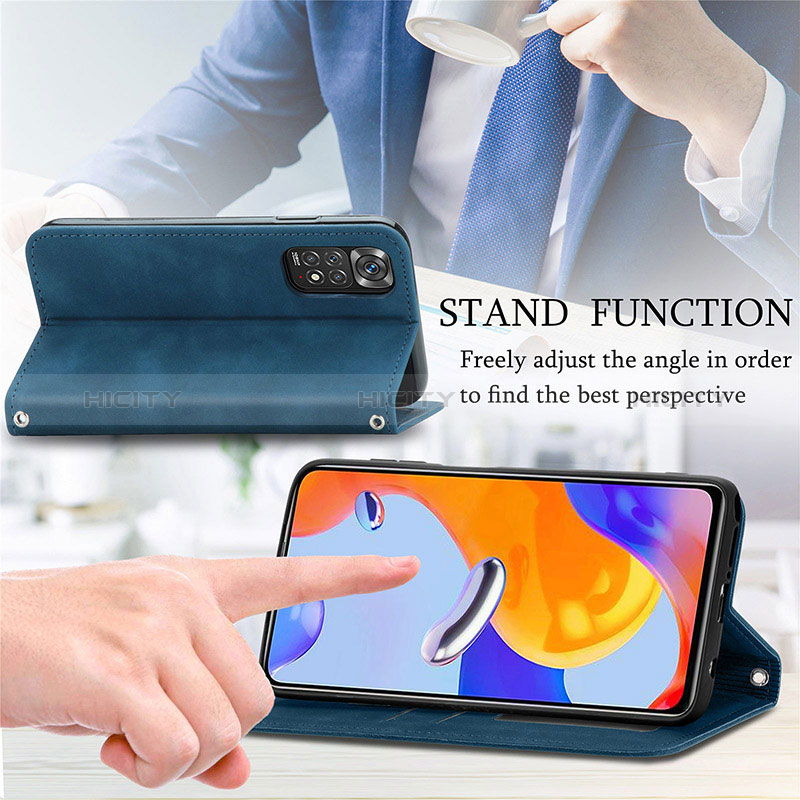 Funda de Cuero Cartera con Soporte Carcasa S04D para Xiaomi Redmi Note 12 Pro 4G