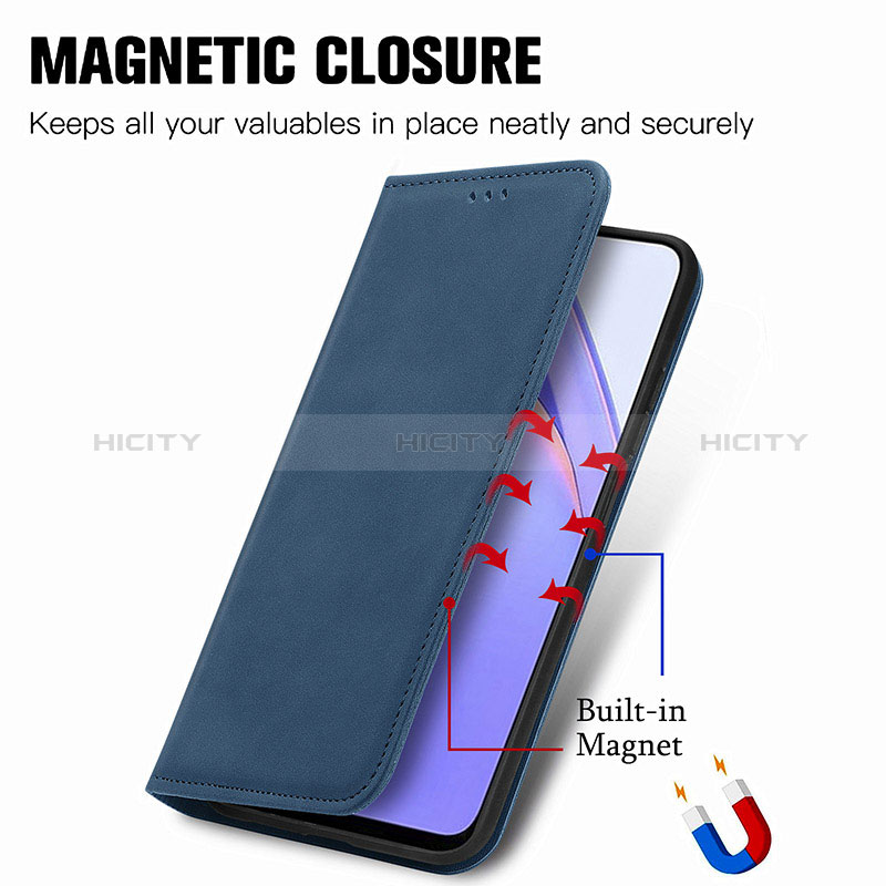 Funda de Cuero Cartera con Soporte Carcasa S04D para Xiaomi Redmi Note 9 4G