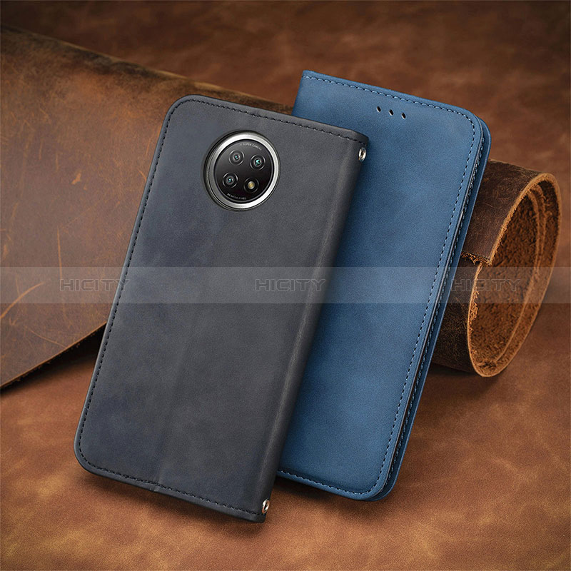 Funda de Cuero Cartera con Soporte Carcasa S04D para Xiaomi Redmi Note 9 5G