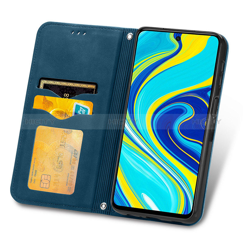 Funda de Cuero Cartera con Soporte Carcasa S04D para Xiaomi Redmi Note 9 Pro Max