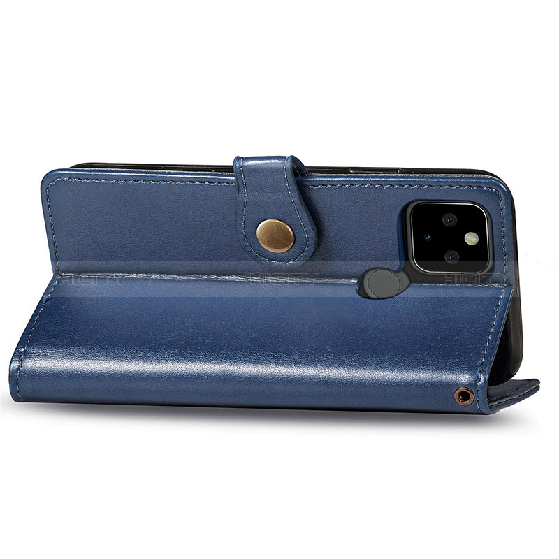 Funda de Cuero Cartera con Soporte Carcasa S05D para Google Pixel 5