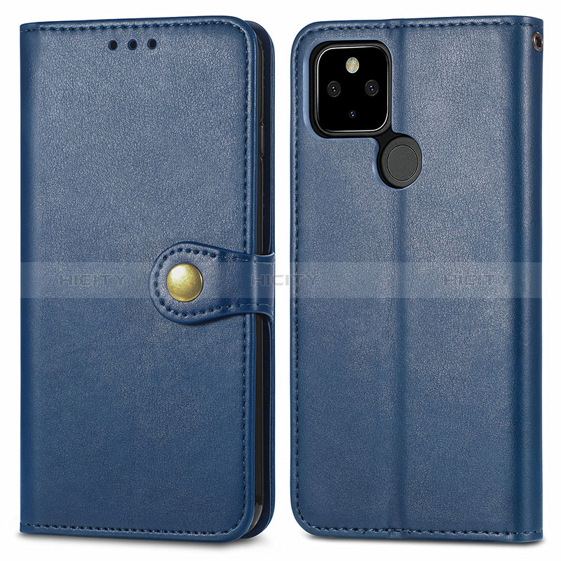 Funda de Cuero Cartera con Soporte Carcasa S05D para Google Pixel 5a 5G