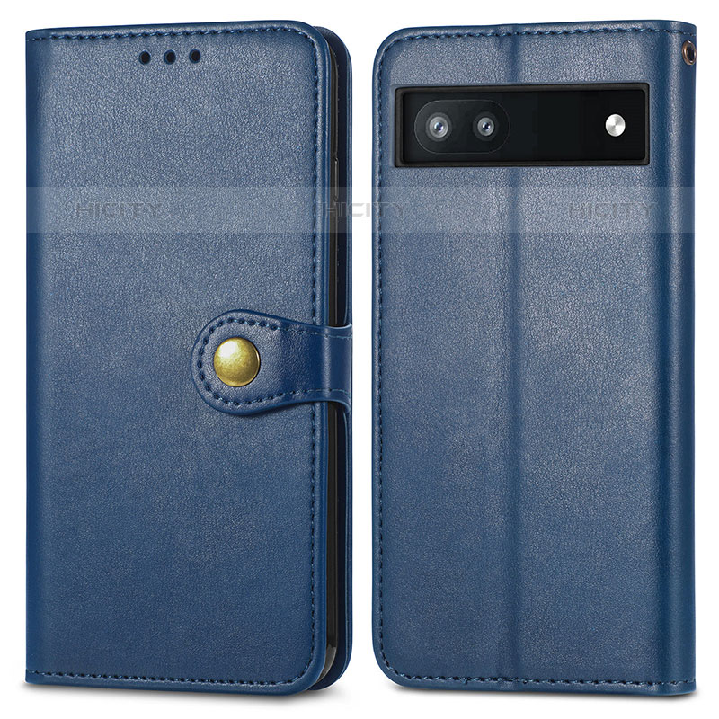 Funda de Cuero Cartera con Soporte Carcasa S05D para Google Pixel 6a 5G