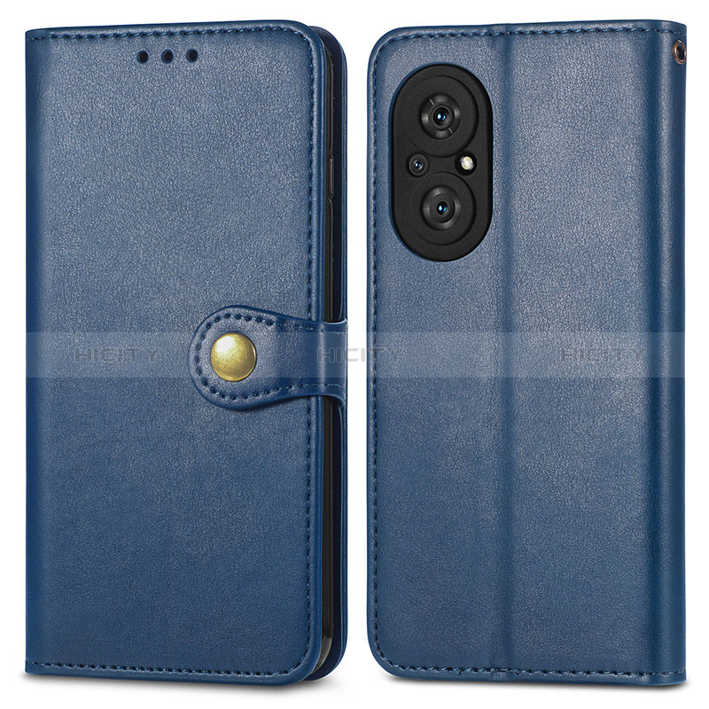 Funda de Cuero Cartera con Soporte Carcasa S05D para Huawei Honor 50 SE 5G Azul