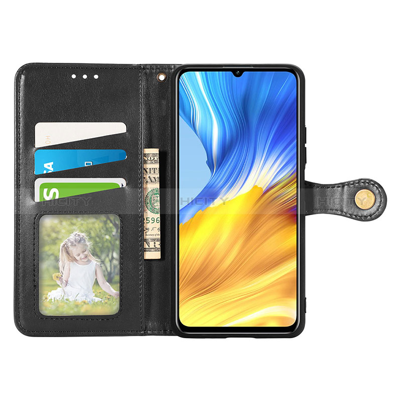 Funda de Cuero Cartera con Soporte Carcasa S05D para Huawei Honor X10 Max 5G