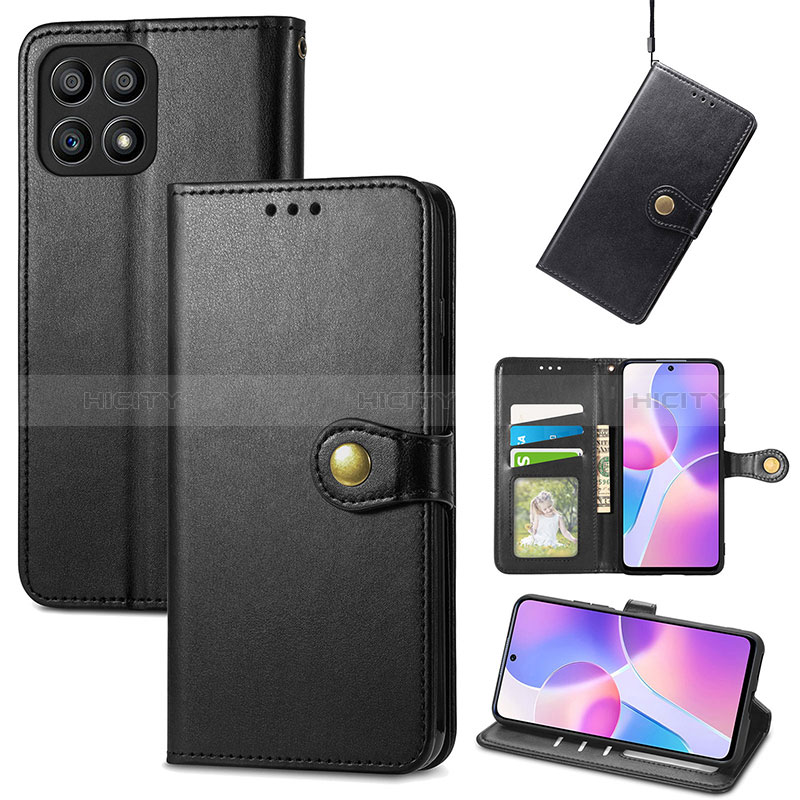 Funda de Cuero Cartera con Soporte Carcasa S05D para Huawei Honor X30i