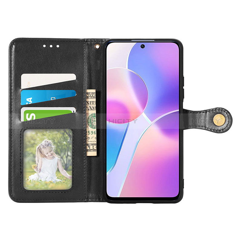 Funda de Cuero Cartera con Soporte Carcasa S05D para Huawei Honor X30i