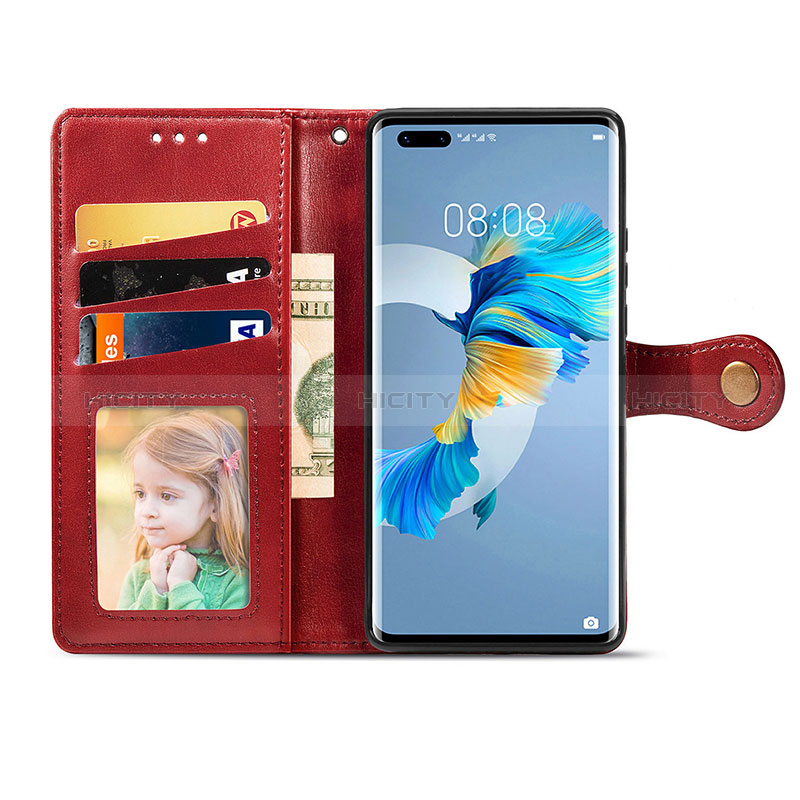 Funda de Cuero Cartera con Soporte Carcasa S05D para Huawei Mate 40 Pro