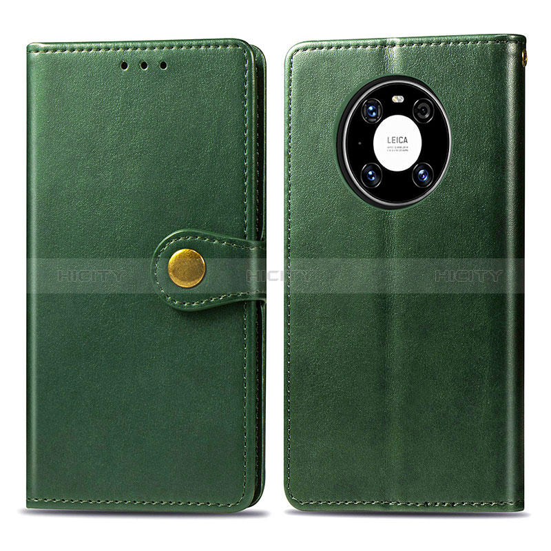 Funda de Cuero Cartera con Soporte Carcasa S05D para Huawei Mate 40 Pro Verde