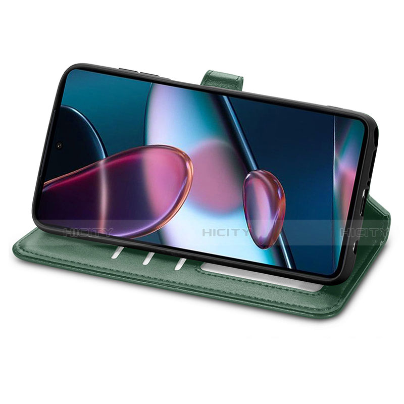 Funda de Cuero Cartera con Soporte Carcasa S05D para Motorola Moto Edge 30 Pro 5G