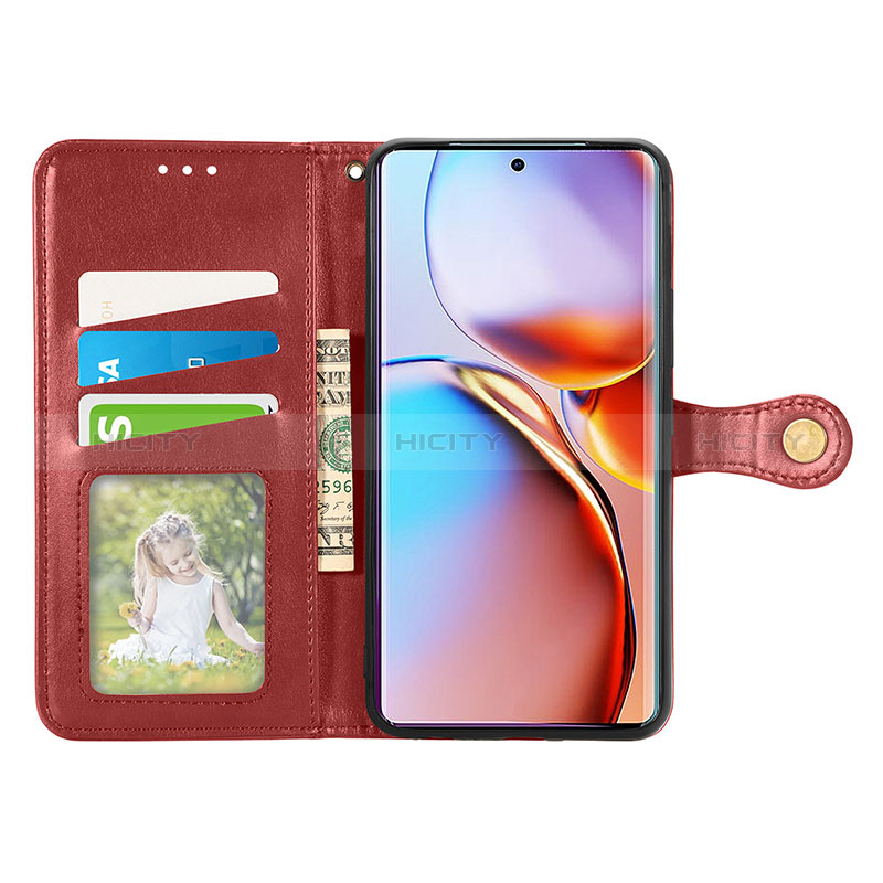 Funda de Cuero Cartera con Soporte Carcasa S05D para Motorola Moto Edge 40 Pro 5G