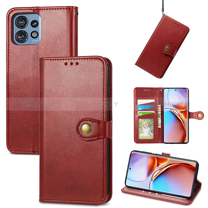 Funda de Cuero Cartera con Soporte Carcasa S05D para Motorola Moto Edge Plus (2023) 5G