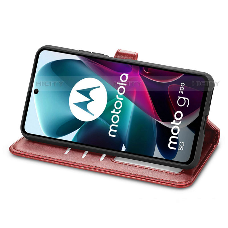 Funda de Cuero Cartera con Soporte Carcasa S05D para Motorola Moto Edge S30 5G