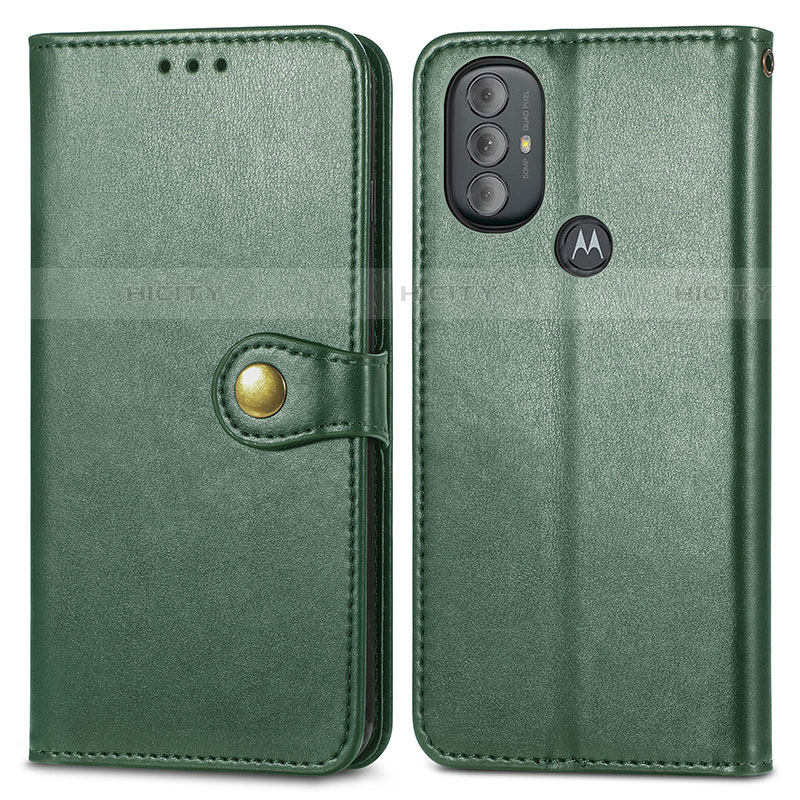 Funda de Cuero Cartera con Soporte Carcasa S05D para Motorola Moto G Play (2023) Verde