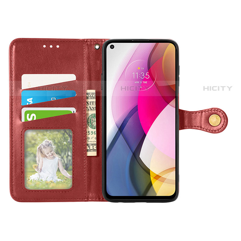 Funda de Cuero Cartera con Soporte Carcasa S05D para Motorola Moto G Stylus (2021)