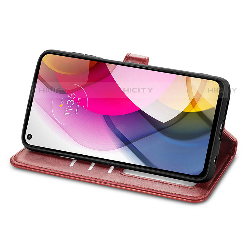 Funda de Cuero Cartera con Soporte Carcasa S05D para Motorola Moto G Stylus (2021)