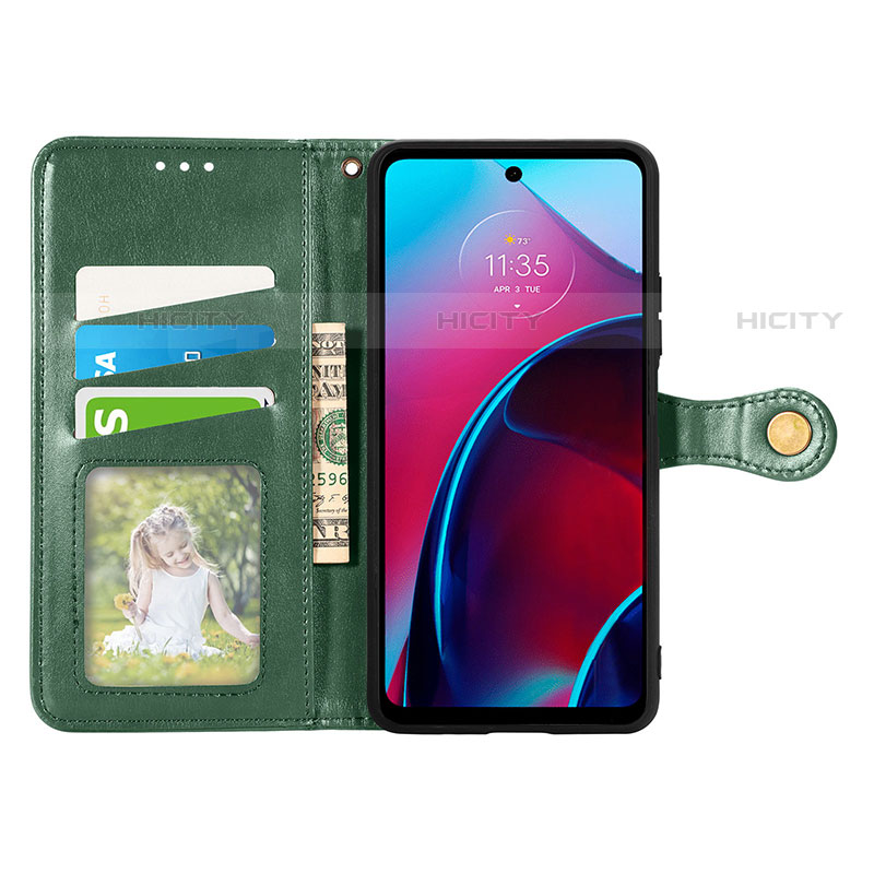 Funda de Cuero Cartera con Soporte Carcasa S05D para Motorola Moto G Stylus (2022) 4G