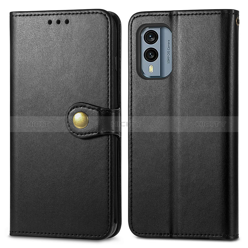 Funda de Cuero Cartera con Soporte Carcasa S05D para Nokia X30 5G Negro