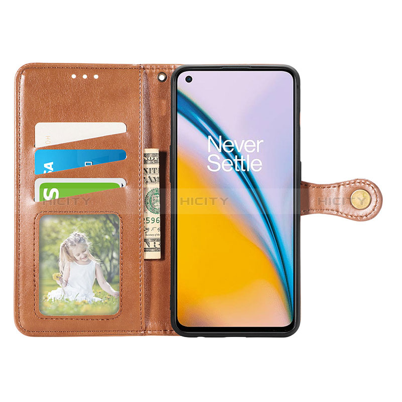 Funda de Cuero Cartera con Soporte Carcasa S05D para OnePlus Nord 2 5G