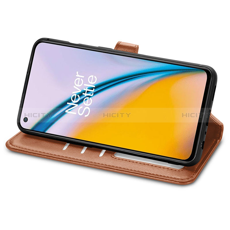 Funda de Cuero Cartera con Soporte Carcasa S05D para OnePlus Nord 2 5G