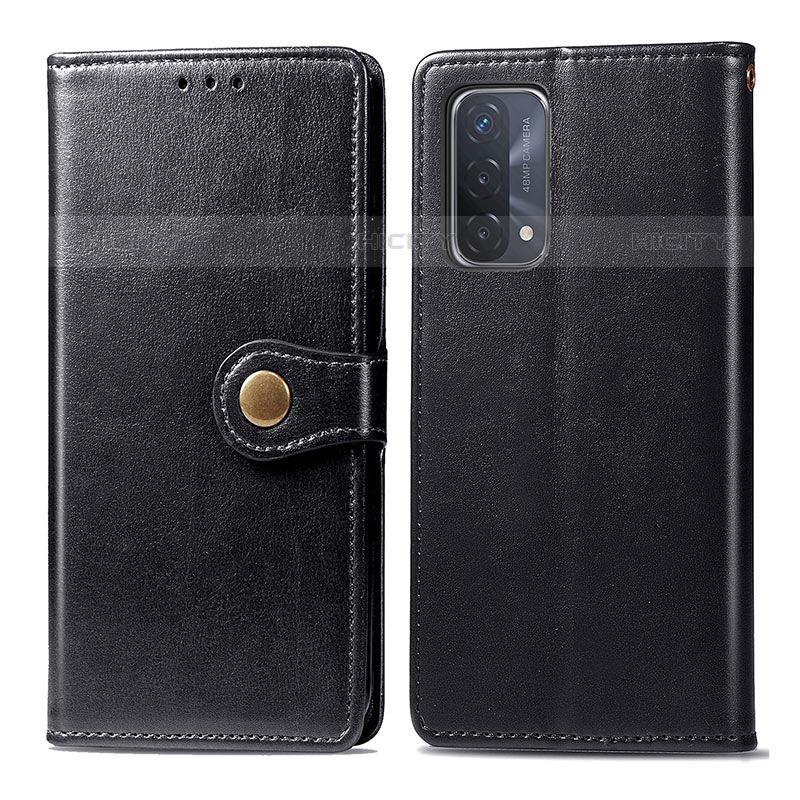 Funda de Cuero Cartera con Soporte Carcasa S05D para OnePlus Nord N200 5G Negro