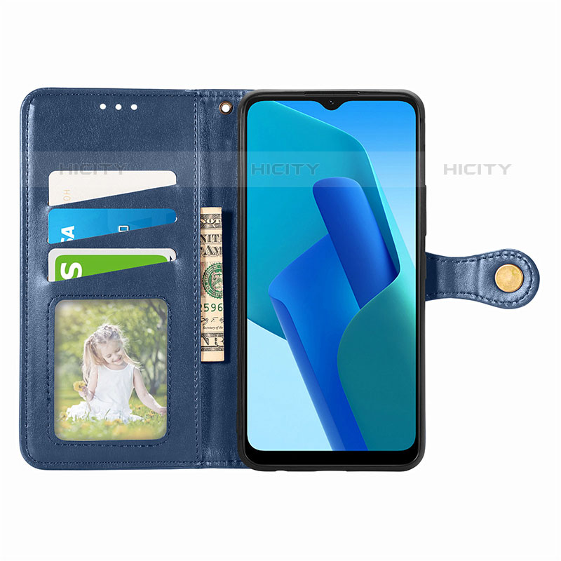 Funda de Cuero Cartera con Soporte Carcasa S05D para Oppo A16K