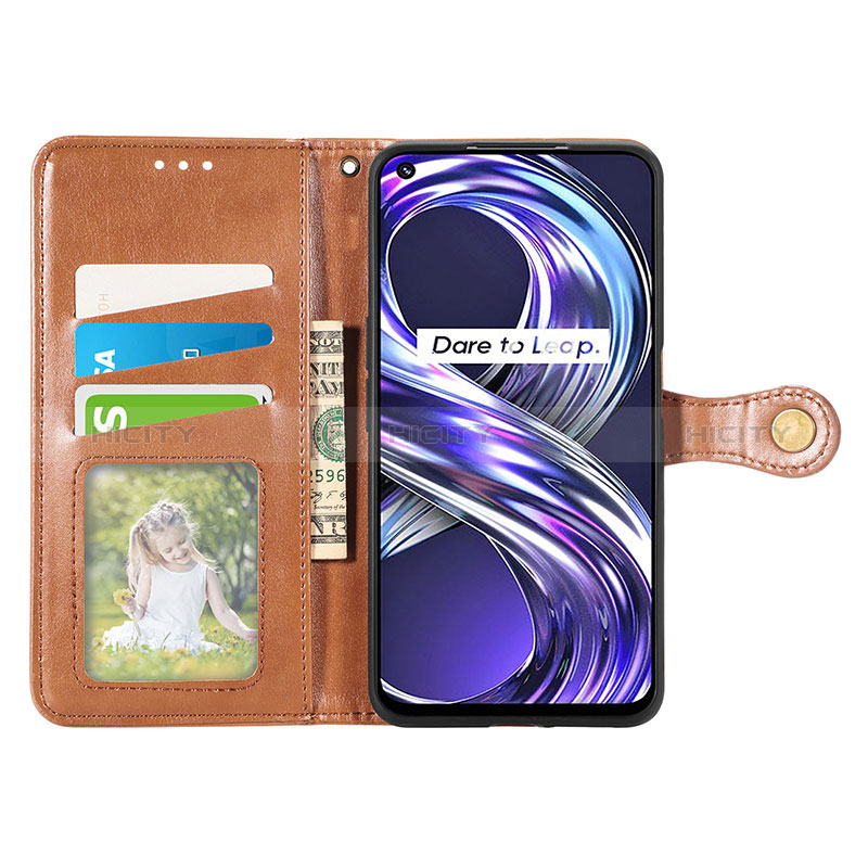 Funda de Cuero Cartera con Soporte Carcasa S05D para Realme 8i