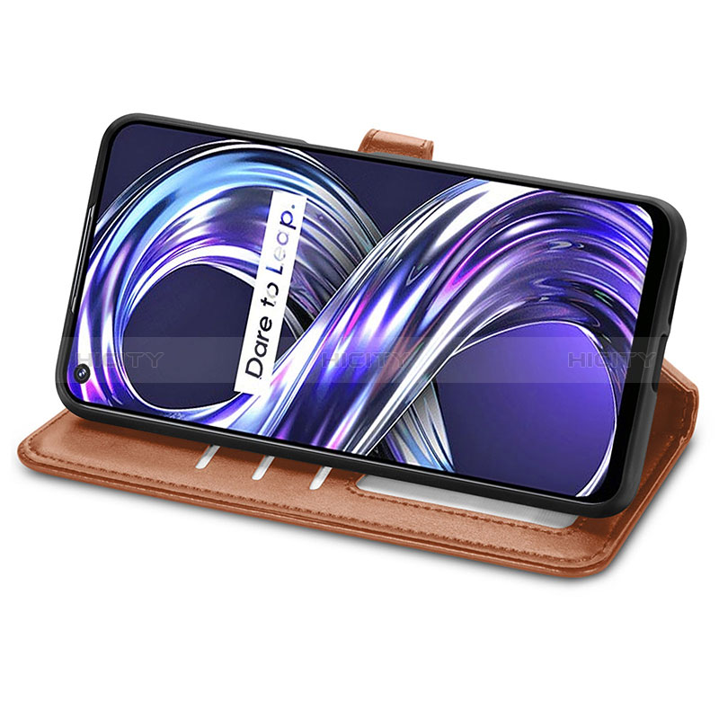 Funda de Cuero Cartera con Soporte Carcasa S05D para Realme 8i