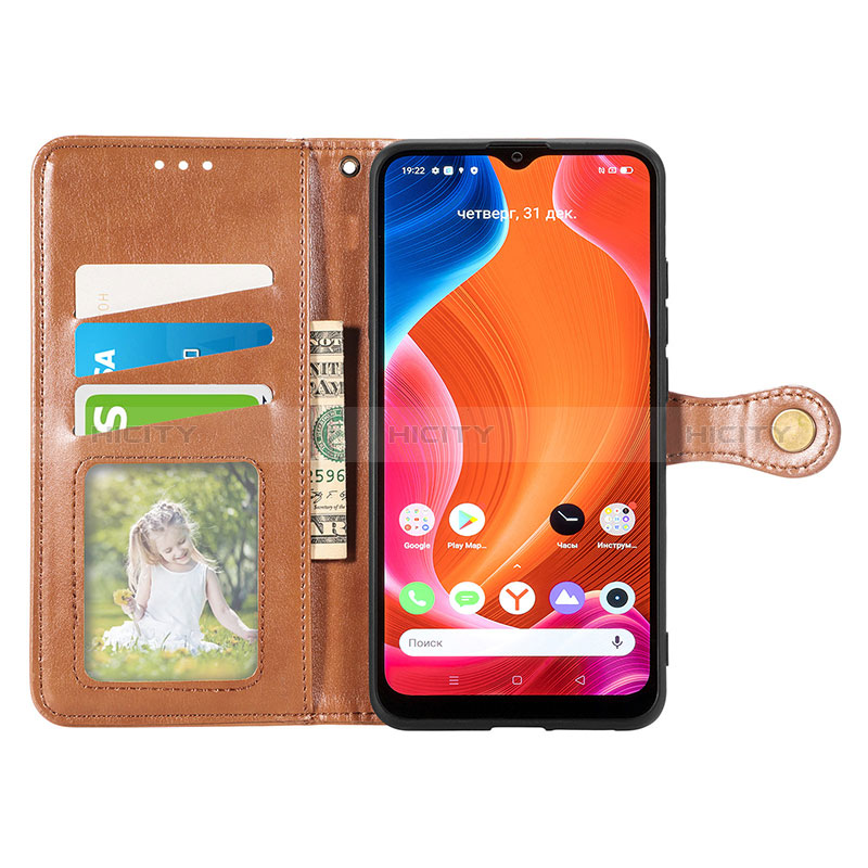 Funda de Cuero Cartera con Soporte Carcasa S05D para Realme C11 (2021)