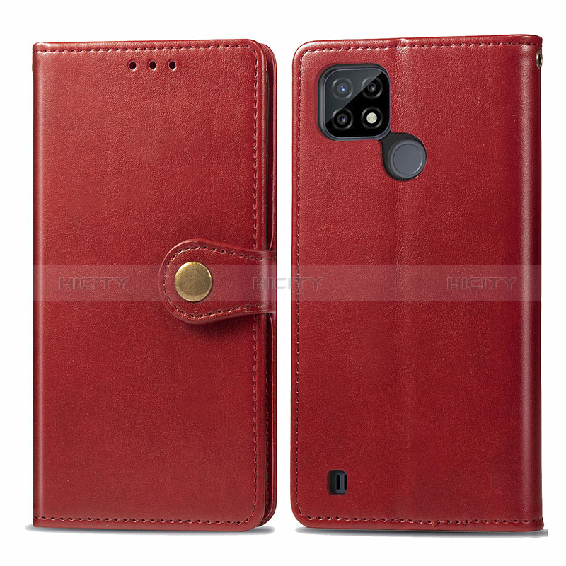 Funda de Cuero Cartera con Soporte Carcasa S05D para Realme C25Y India